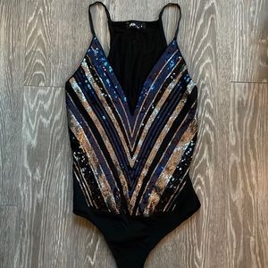 Express bling body suit size XS. NWOT